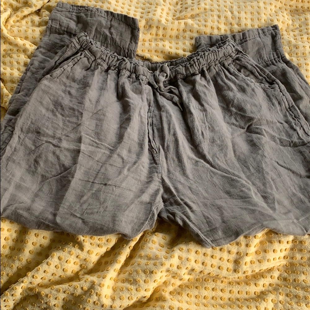 100% Linen Drawstring Pants
